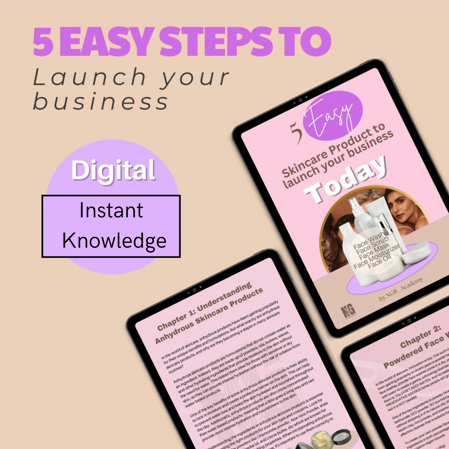5 EASY Skincare Products to launch your business TODAY