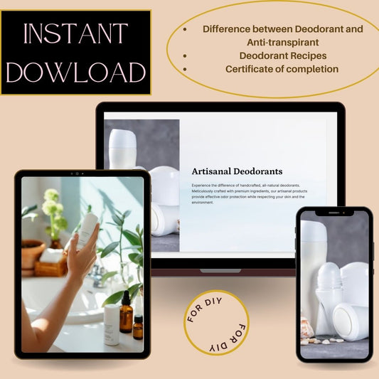Natural Handmade Deodorant Ebook course
